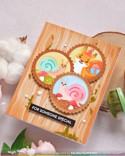Nesting Postage Collage Mush Love Stencils