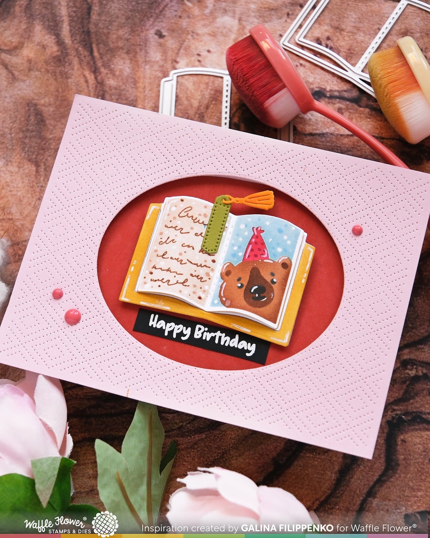 Open Book Trio Birthday Stencils