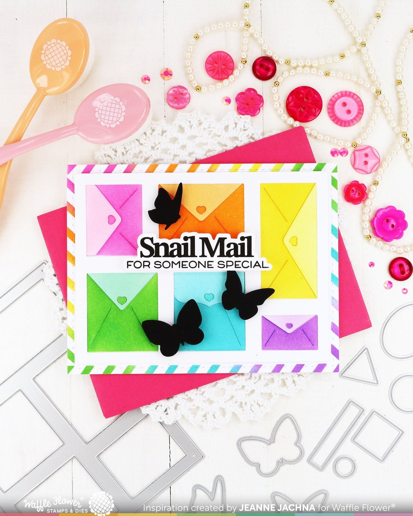 Postage Collage Butterfly Silhouettes Die 