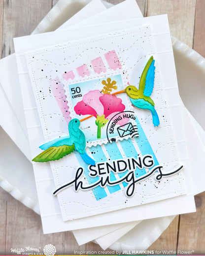 Script Greetings Stamp & Die