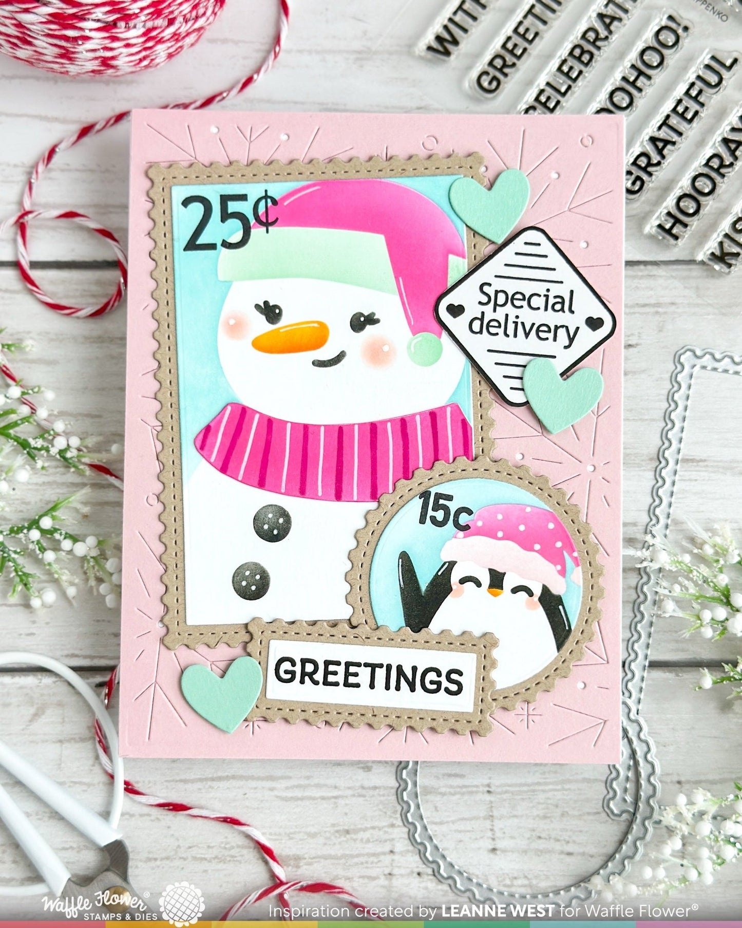 Nesting Postage Collage Blocks Die 