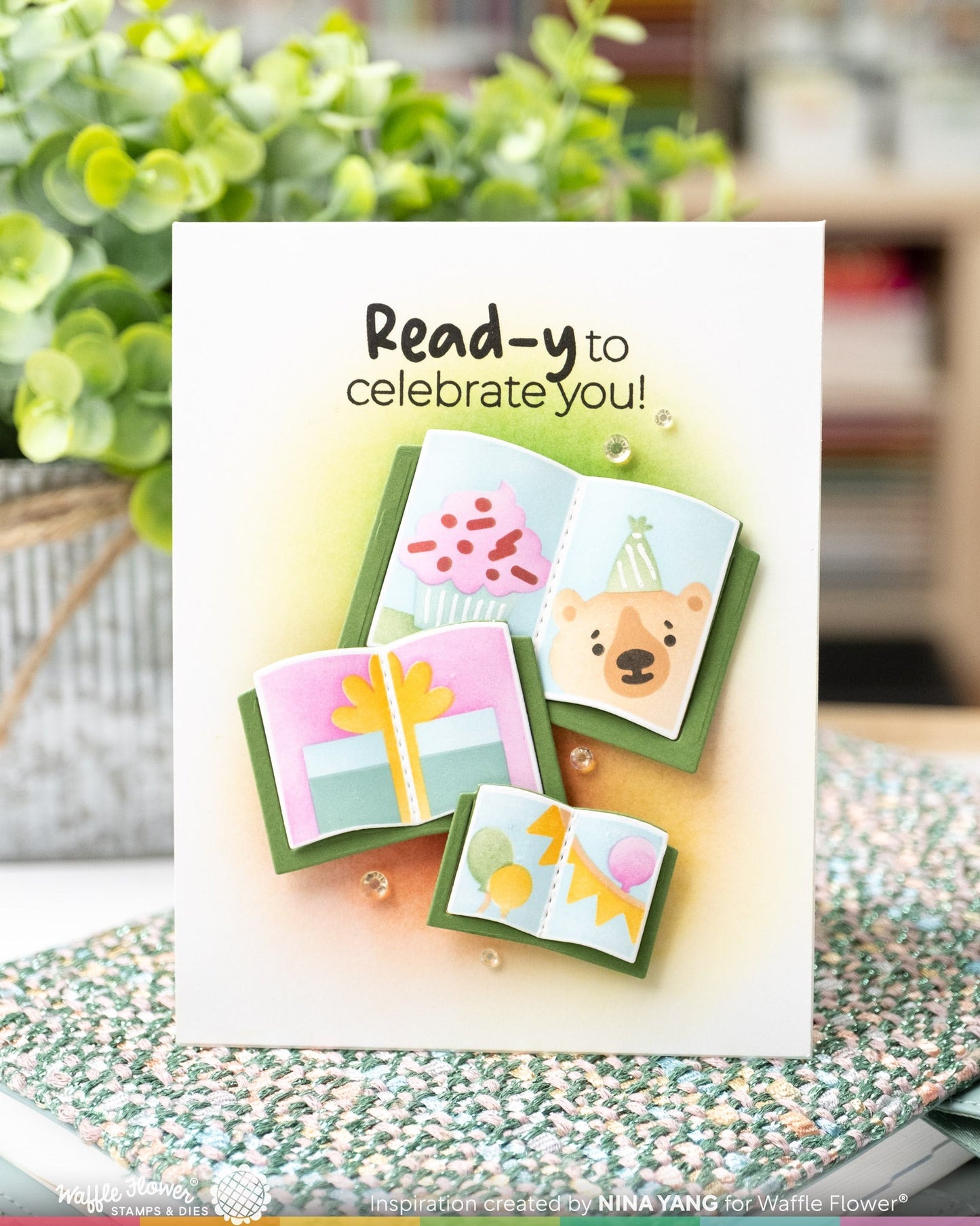 Inside Sentiments Book Lover Stamp Set 