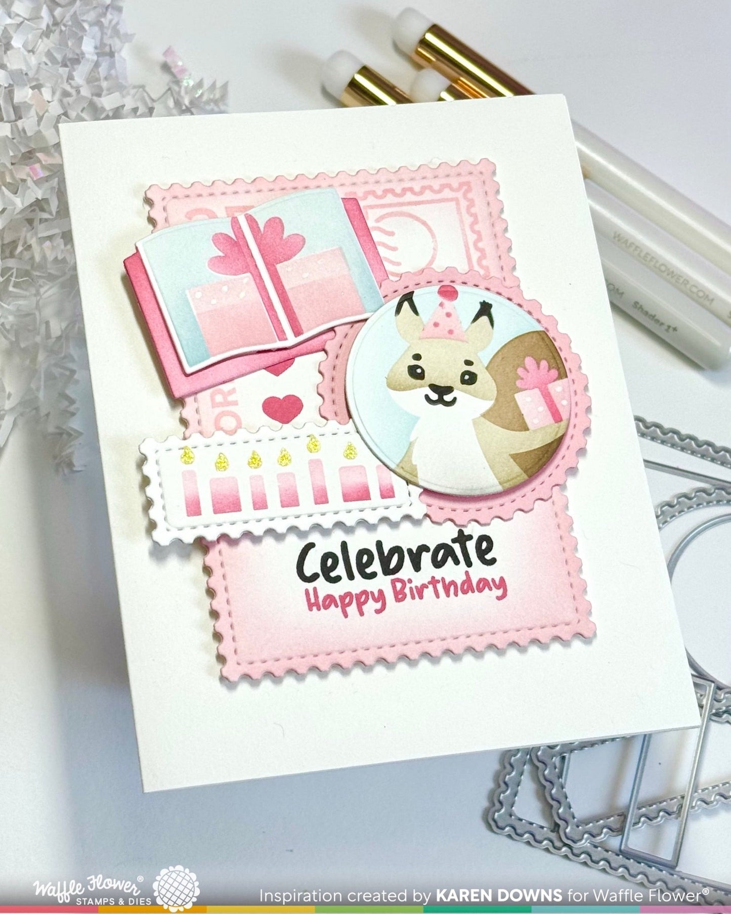 Nesting Postage Collage Die 
