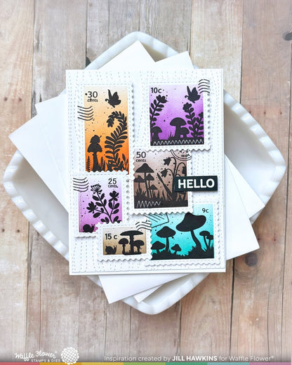 Postage Collage Mush Love Stamp Set 
