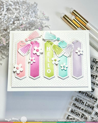 Open Book Bookmark Coloring Stencil 