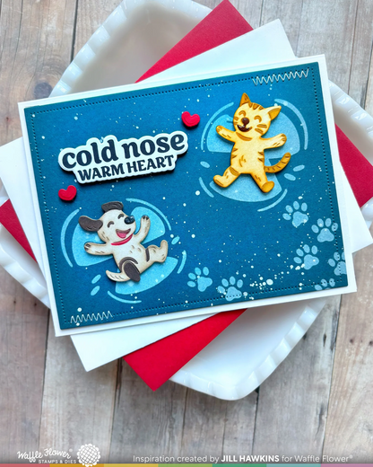 Snow Angel Sentiments Stamp & Die