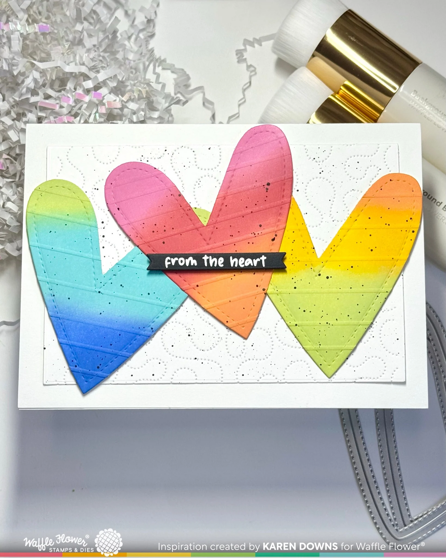 Double Stitched Hearts Die 