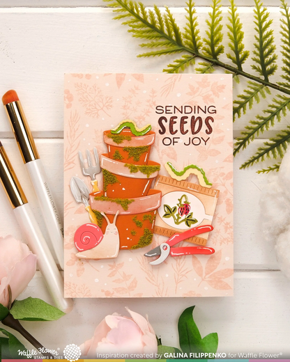 Postage Collage Gardening Add-ons Die 