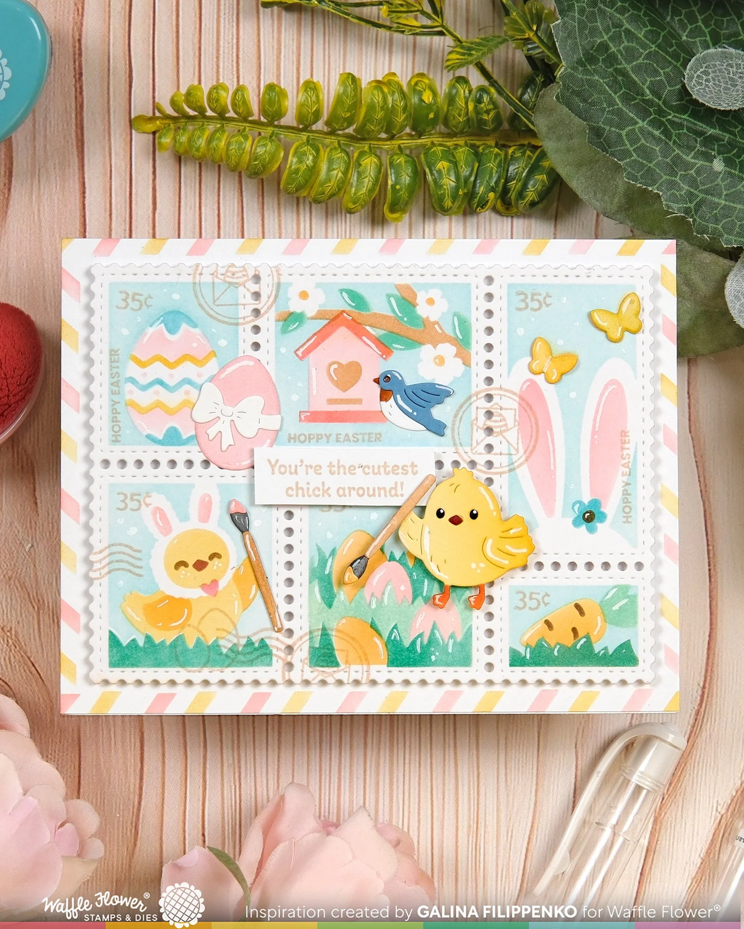 Postage Collage Egg Hunt Stamp Set 