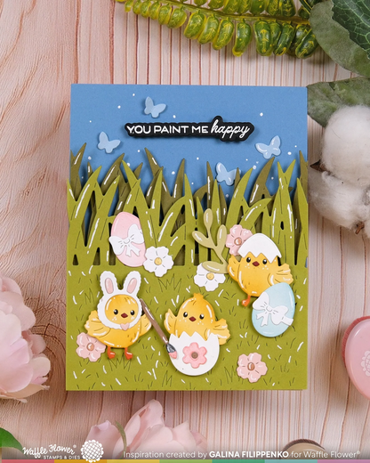 Postage Collage Egg Hunt Icons Die 