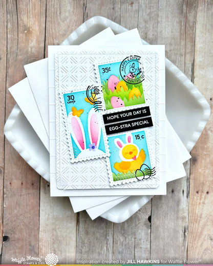 Postage Collage Egg Hunt Stamp Set 