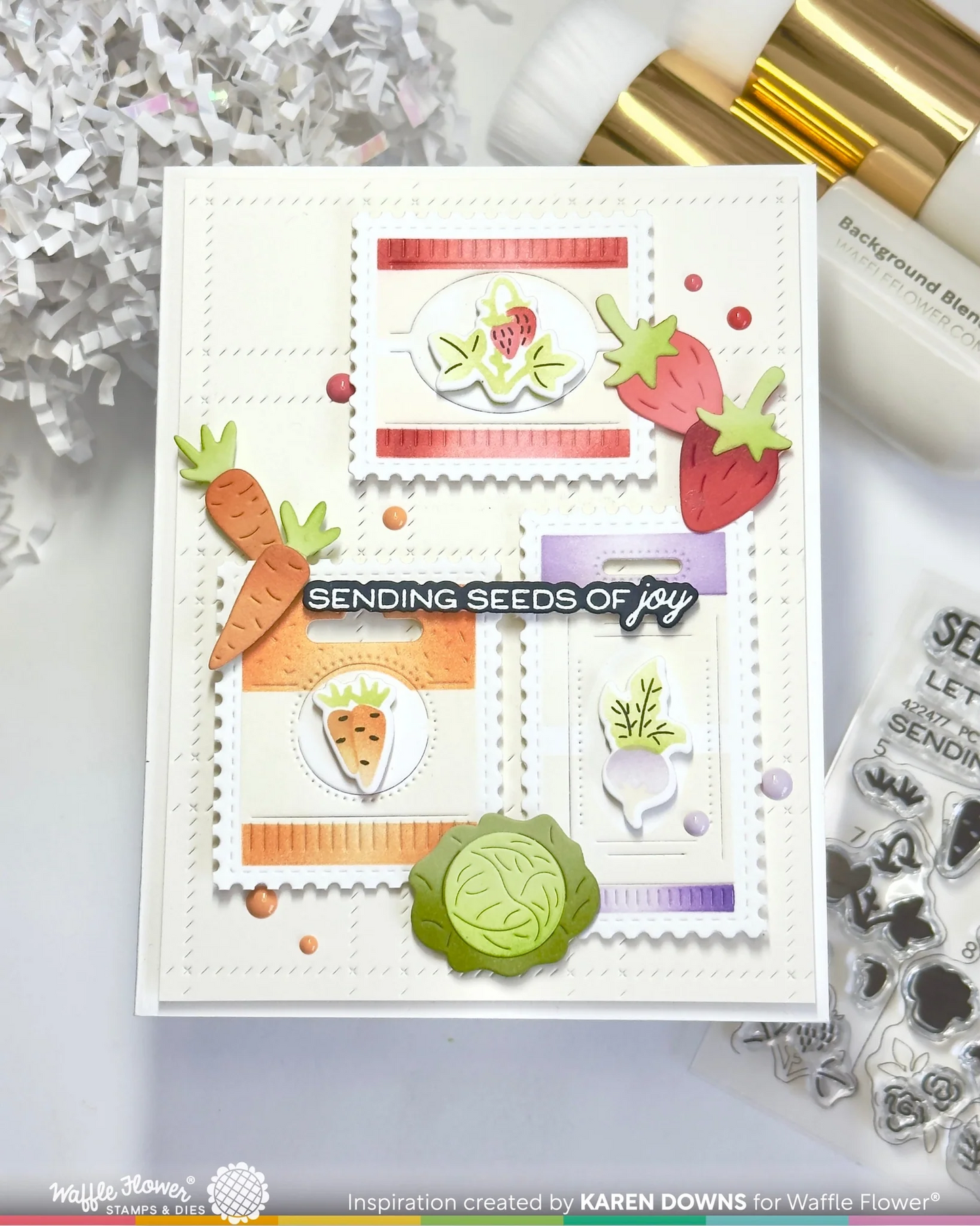 Postge Collage Seeds Details Matching Die 