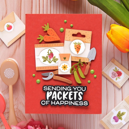 Postage Collage Seeds Details Stamp Set 
