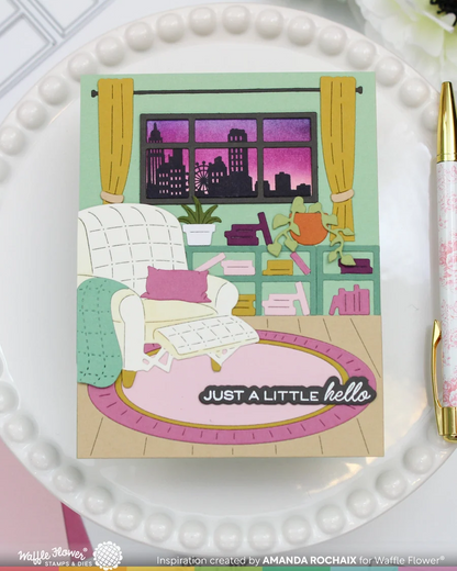 Postage Collage City Sunset Stamp Set 