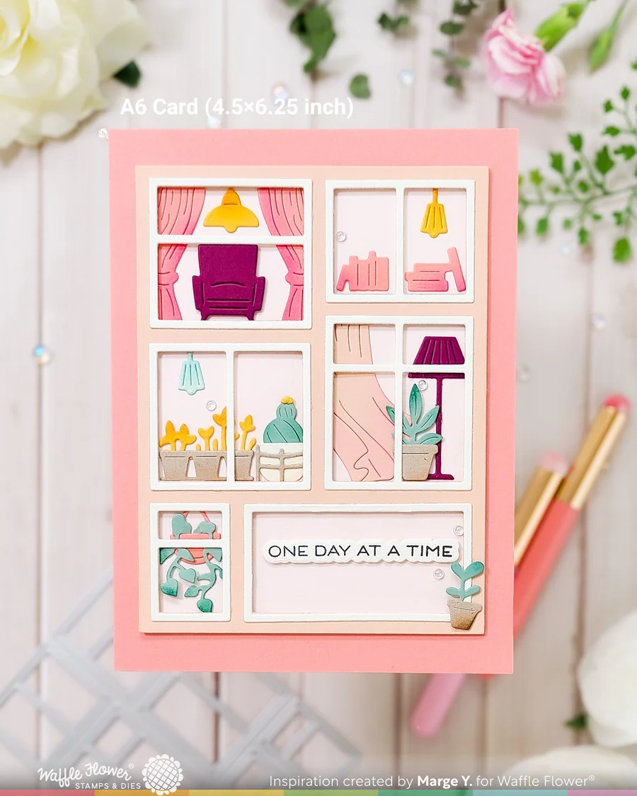 Postage Collage Windows Dies 