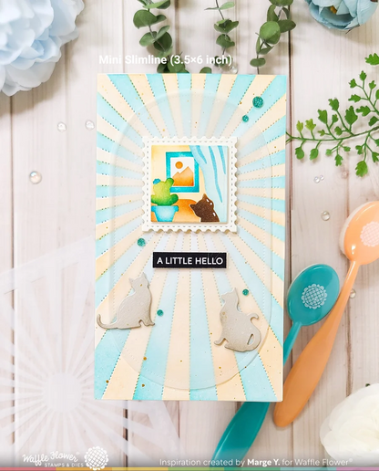 Square Postage Home Stencil 