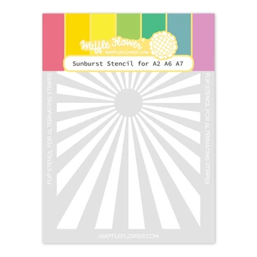 Sunburst Stencil for A2 A6 A7 