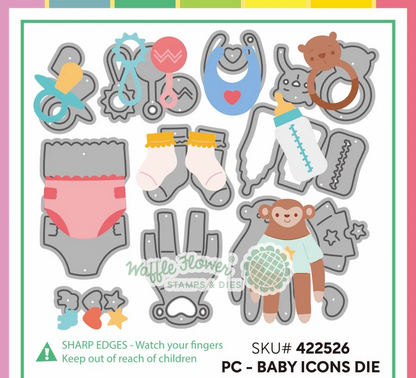 Postage Collage Baby Icons Dies 