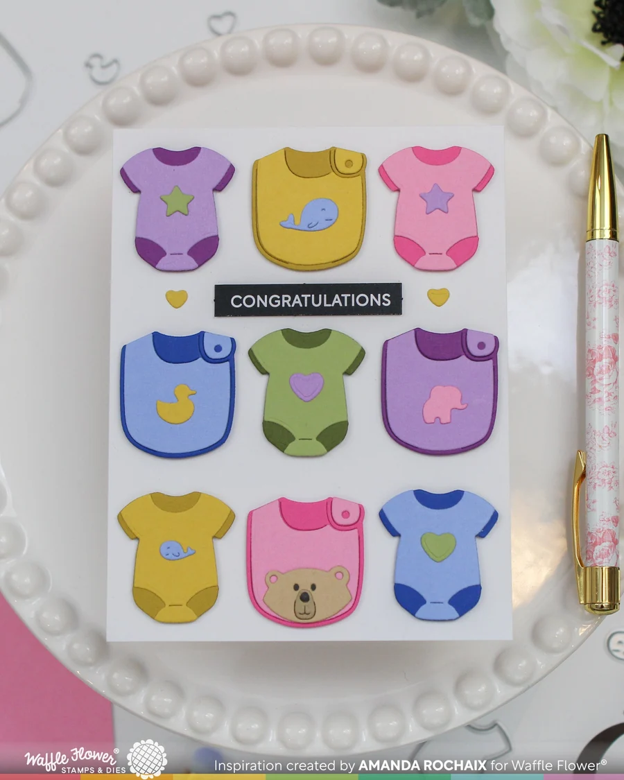 Postage Collage Baby Icons Dies 