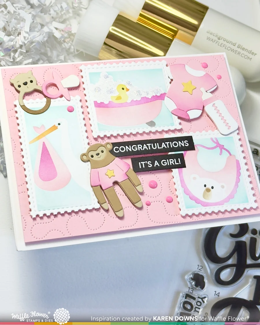 Postage Collage Baby Icons Dies 