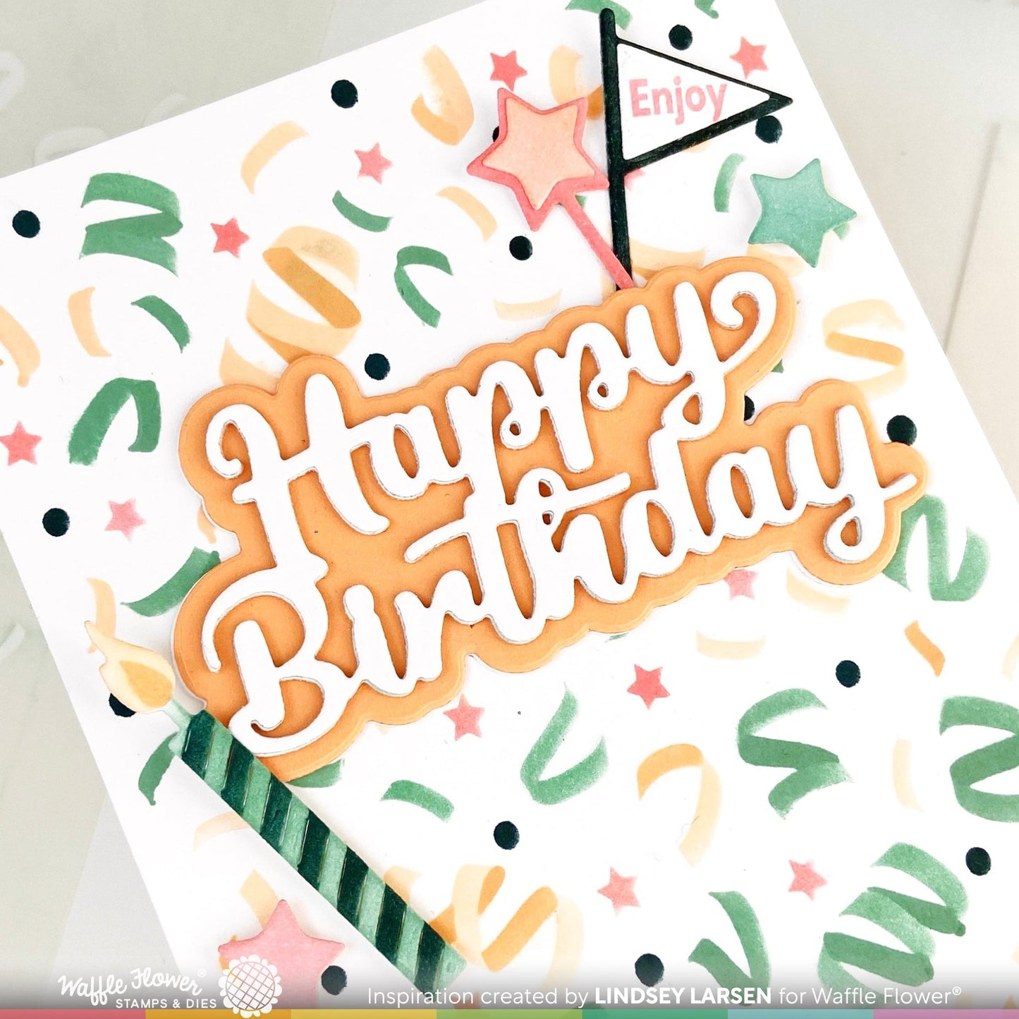 Confetti Background Stencils