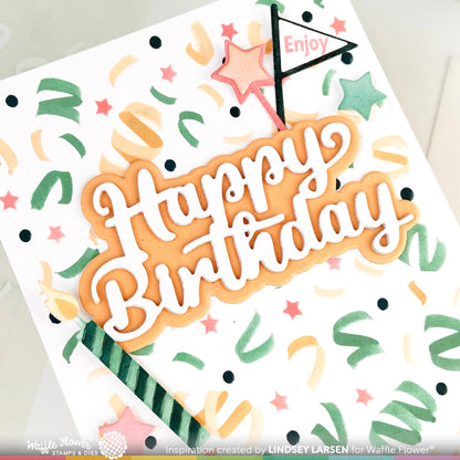 Confetti Background Stencils
