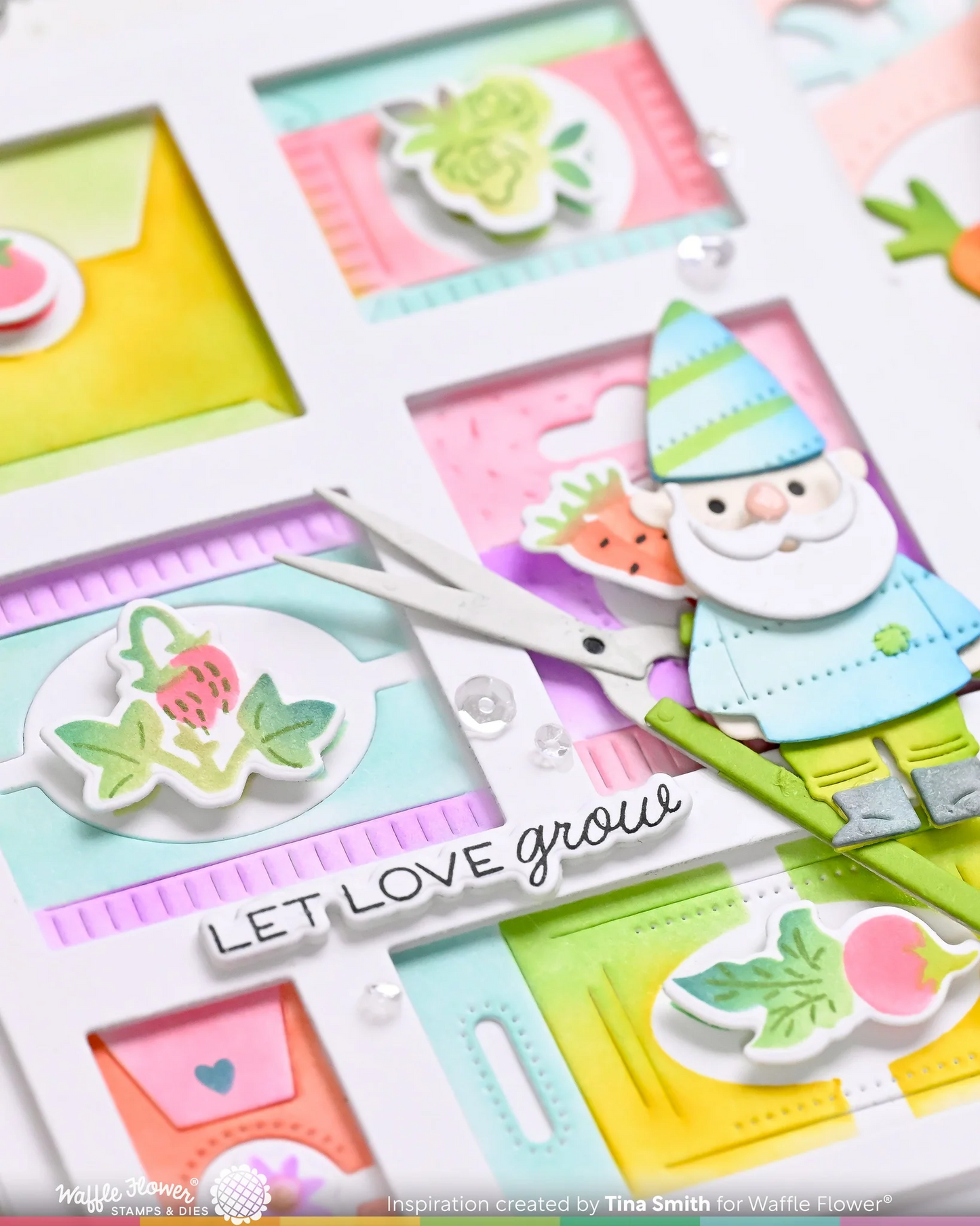 Postge Collage Seeds Details Matching Die 