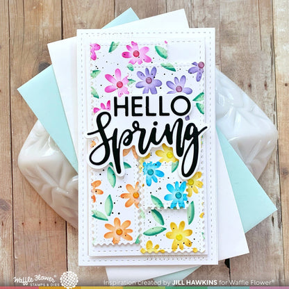 Hello Spring Word Die 