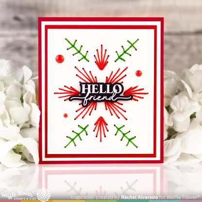 Sweet Lattice Sentiments Stamp & Die