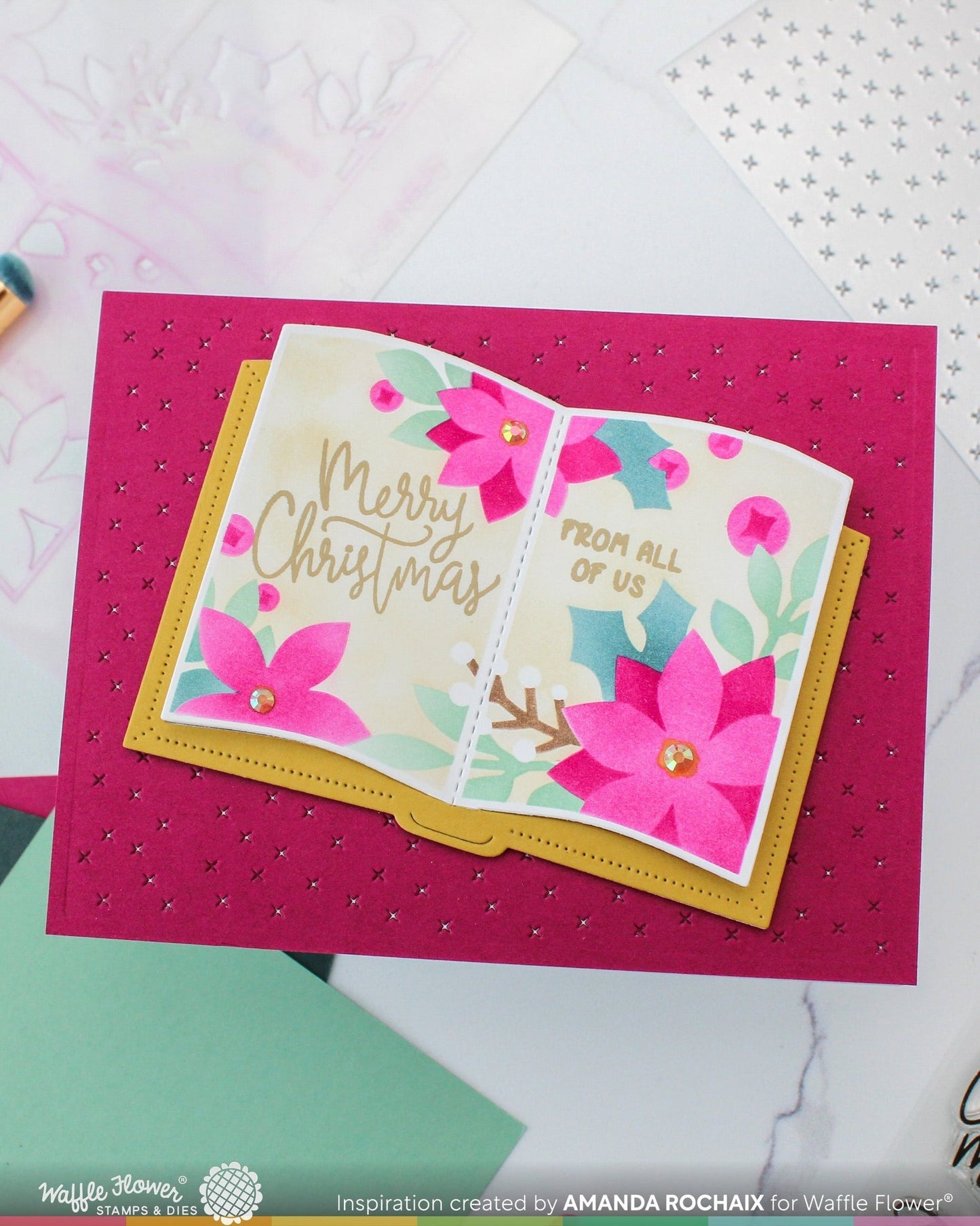 Open Book Holiday Sayings Stamp Set 