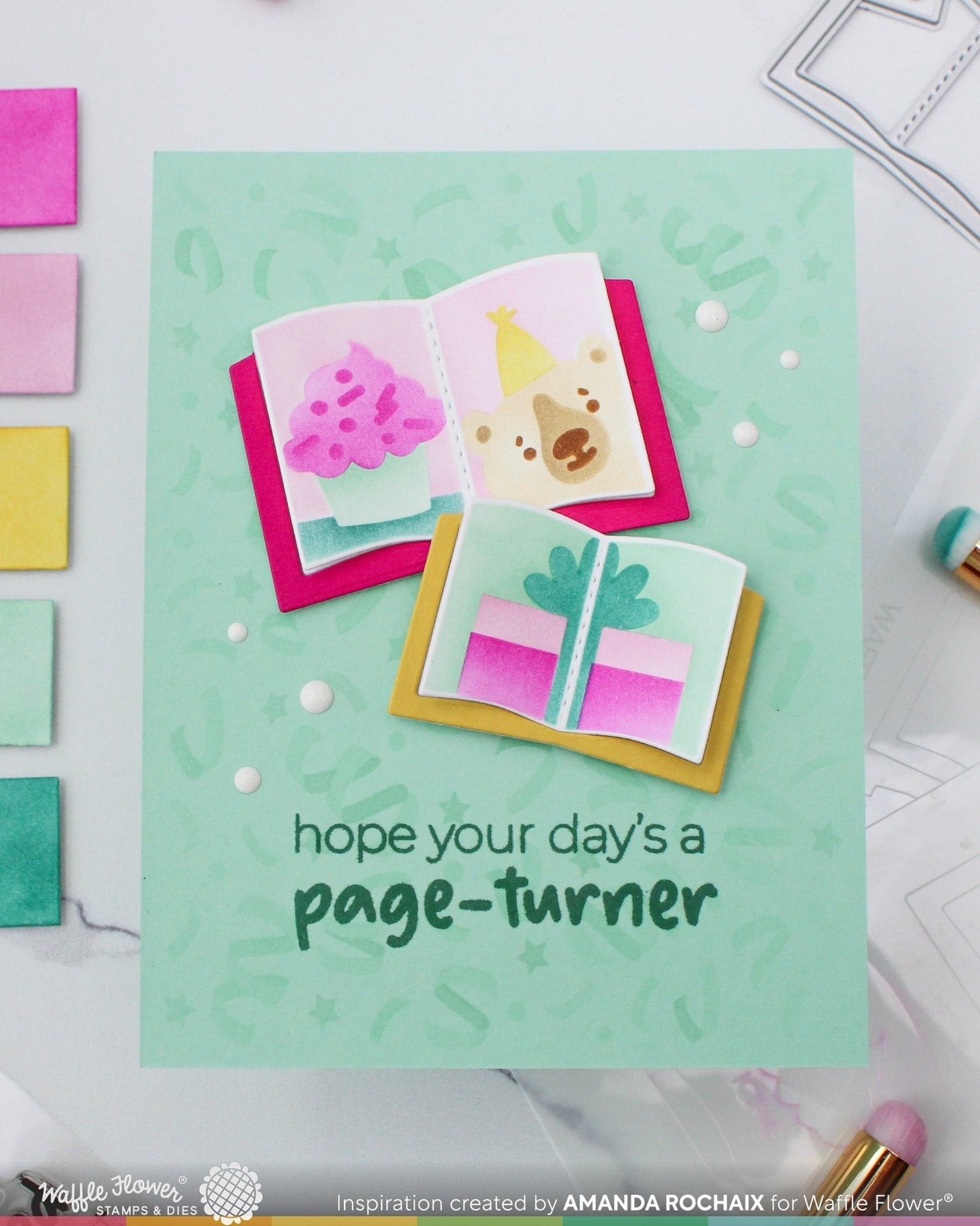 Inside Sentiments Book Lover Stamp Set 