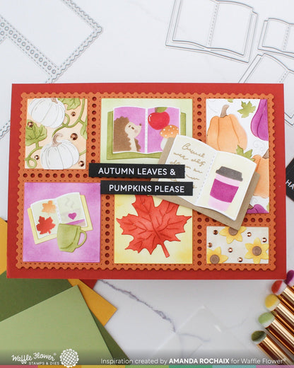 Open Book Trio Fall Stencils