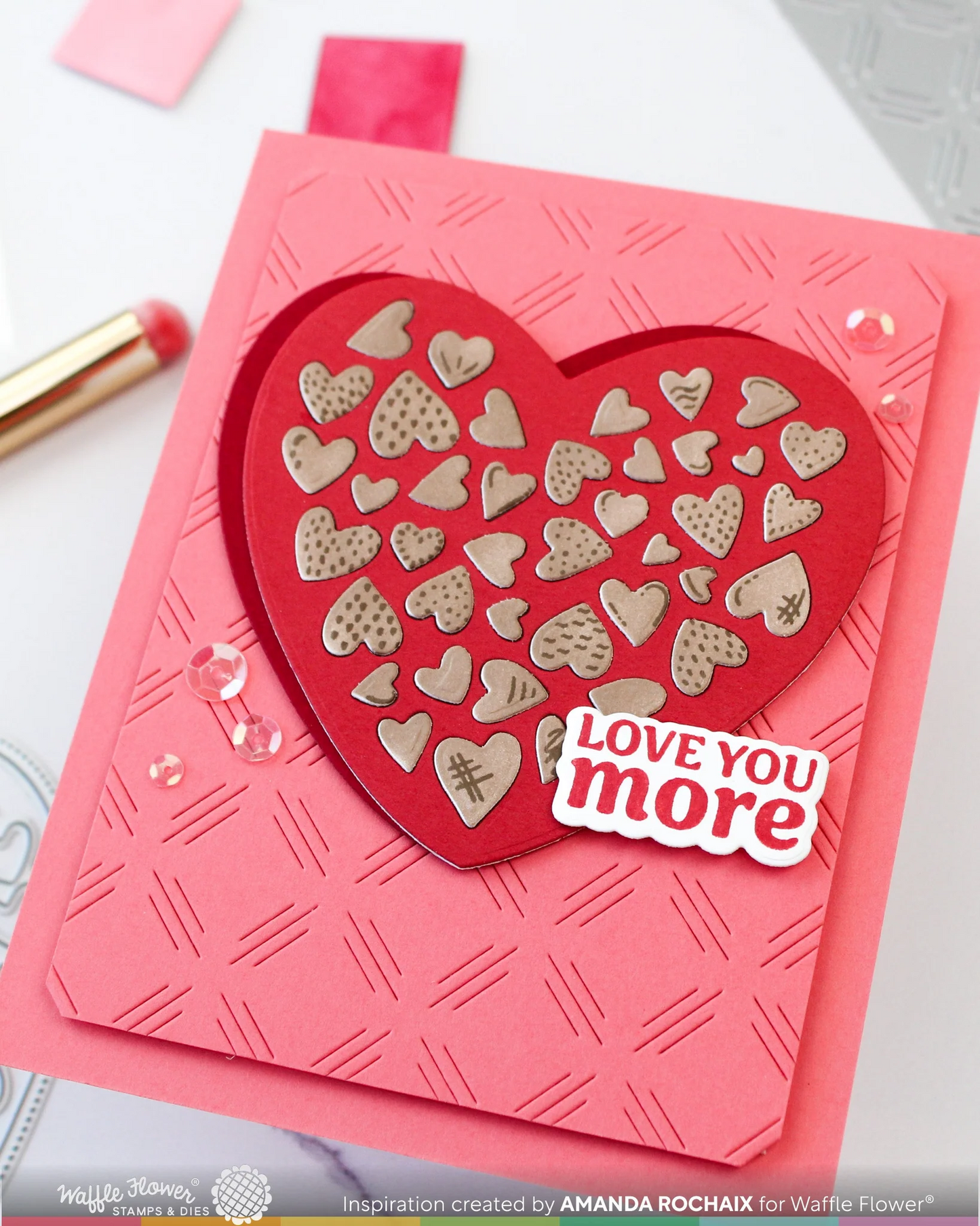 Love You More Sentiments Stamp Set 