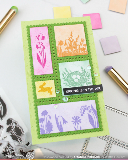 Postage Collage Spring Silhouettes Stamp Set 