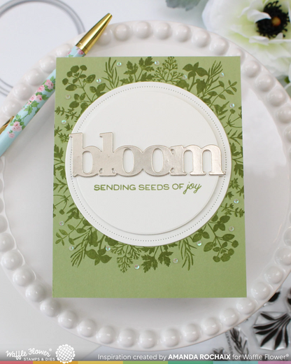 Postage Collage Herb Silhouettes Stamp Set 