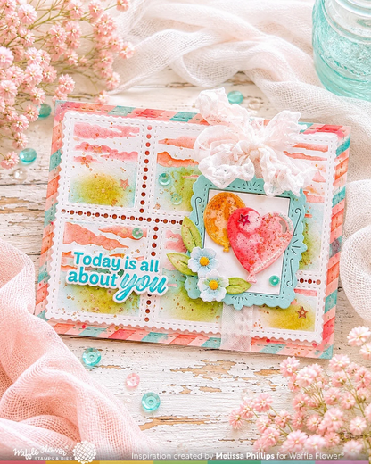 Postage Collage Fishing Silhouettes Stamp Set 