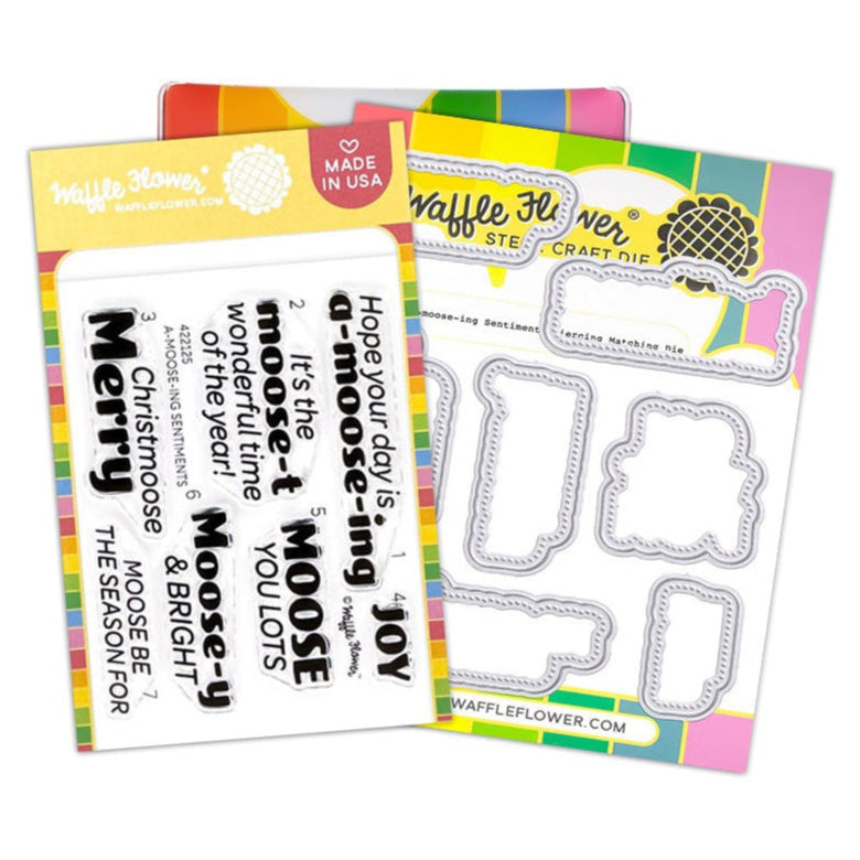 A-moose-ing Sentiments Stamp & Die