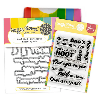Real Hoot Sentiments Stamp & Dies 