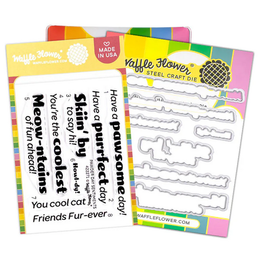 Pawder Day Sentiments Stamp & Die