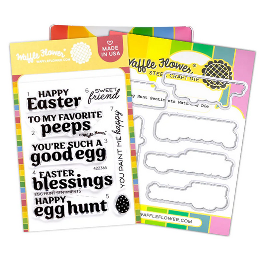 Egg Hunt Sentiments Stamp & Die