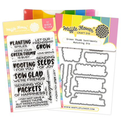 Green Thumb Sentiments Stamp & Die