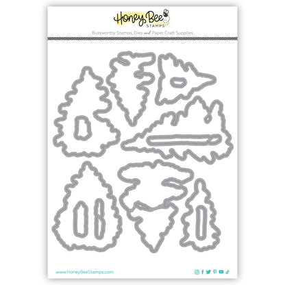 Watercolor Pines Honey Cuts