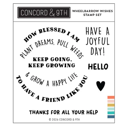 Wheelbarrow Wishes Stamp Set
