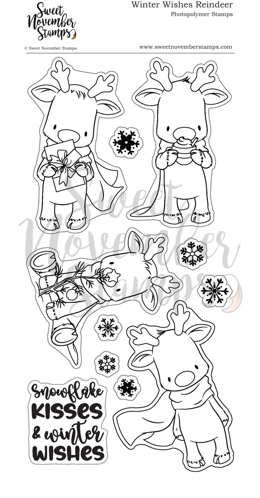 Winter Wishes Reindeer Stamp Set