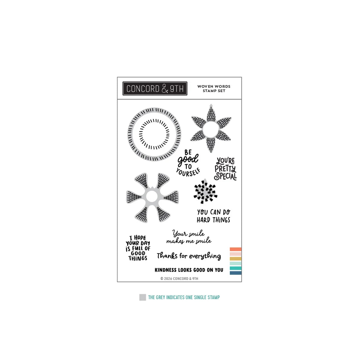 Woven Words Stamp Set