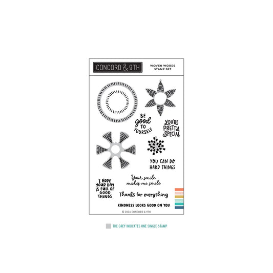 Woven Words Stamp Set
