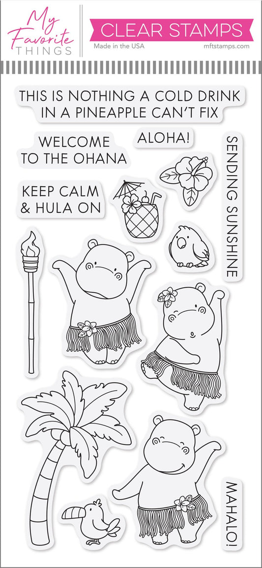 Hula Hippos Stamp Set