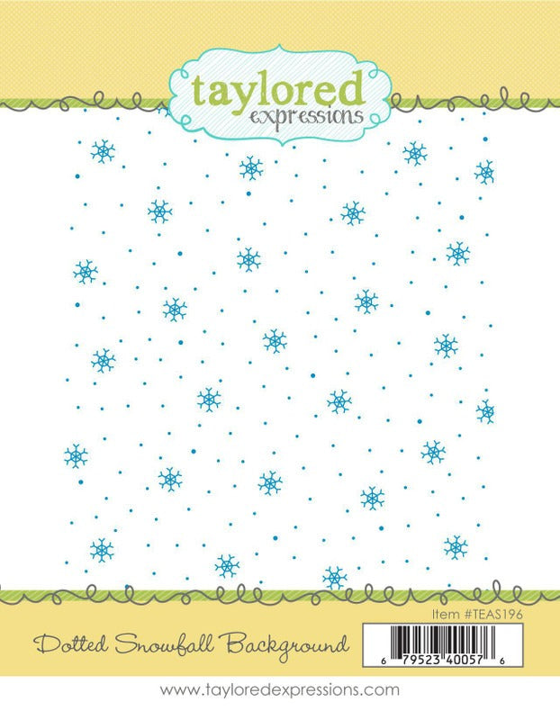Dotted Snowfall Background Stamp