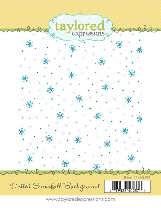 Dotted Snowfall Background Stamp