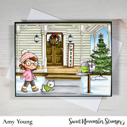 Front Porch Christmas Decor Stamp Set